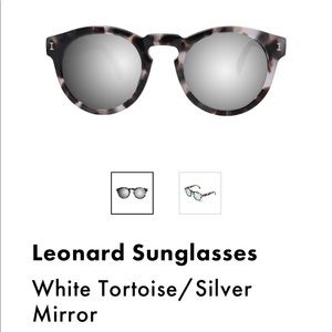 Illesteva Leonard Sunglasses White Tortoise/Silver